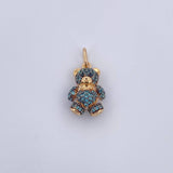 Articulated Bear Pendant 2.6gr / 2cm / 18K Gold &