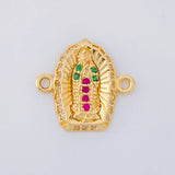 Herraje Virgen de Guadalupe 1.1g / 1/2 in Oro Amarillo 18K