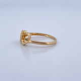 Couple Hearts Ring 2gr / Size 8 / 18K Gold &