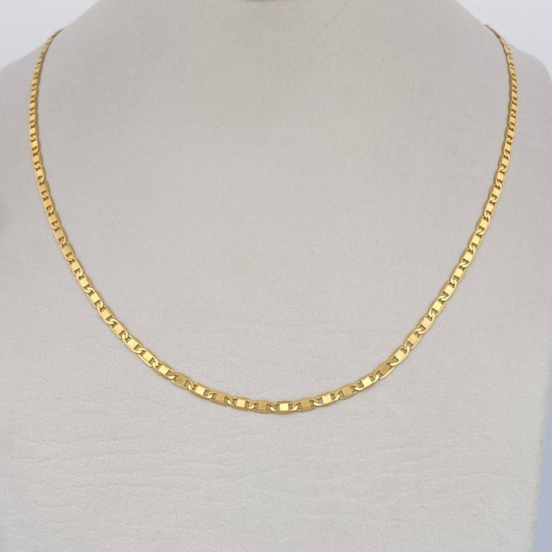 Flat Mariner Chain 4.55gr / 60cm / 18K Yellow Gold +3 $