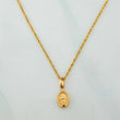 Rope Chain Set + Virgin of Carmen Pendant / 1.2 g / 17 3/4 in 18K Yellow Gold