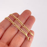 Bracelet Figaro 1.45g / 7 1/2 in / 3.55mm Yellow Gold 18K