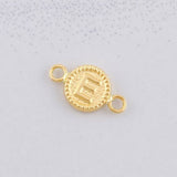 Herraje Circulo Letra E 0.4g / 1/2 in Oro Amarillo 18K