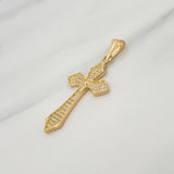 Dije Cruz Gotica 2.05gr / 1 1/2 in / Oro Amarillo 18K &