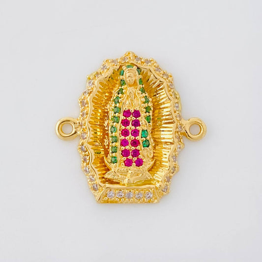 Charm Virgen de Guadalupe 3.25g / 3/4 in Yellow Gold 18K