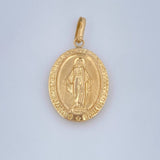 Dije Virgen Milagrosa 1.55gr / 3.2cm / Oro Amarillo 18K &