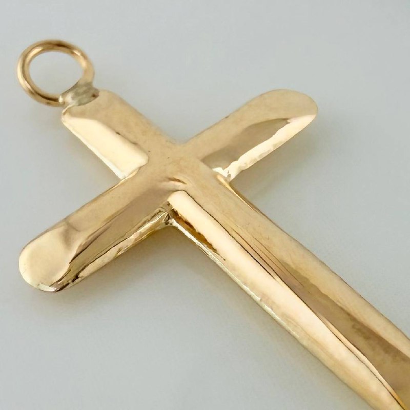 Charm Cross 0.55gr / 1 in / 18K Yellow Gold %