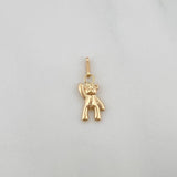 Dije Oso Manito Arriba 0.4gr / 3/4 in / Oro Amarillo 18K &