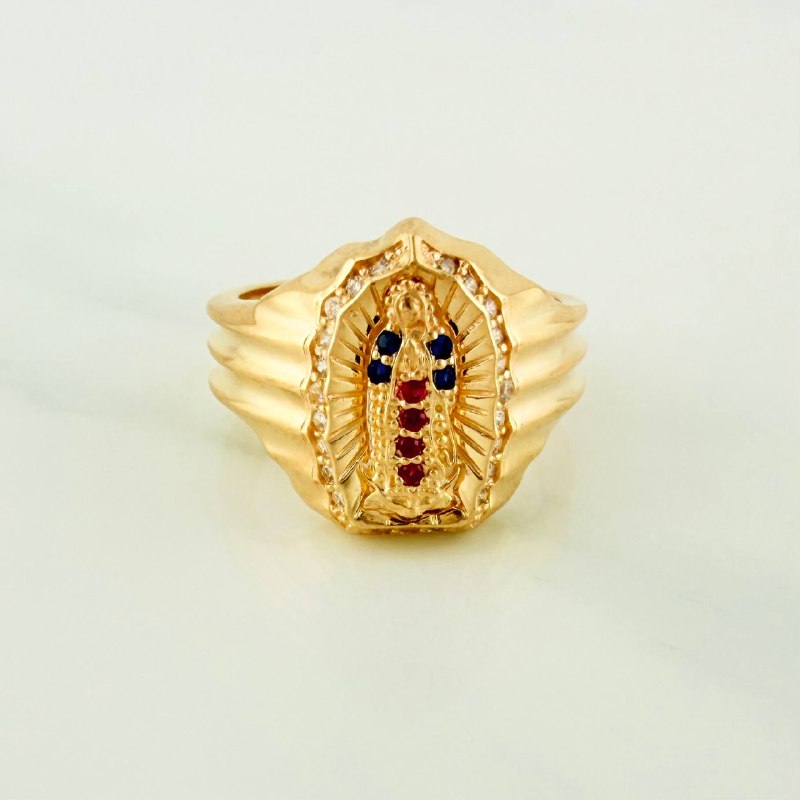 Anillo Virgen Guadalupe 4.35 g / T6 3/4 Oro Amarillo 18K