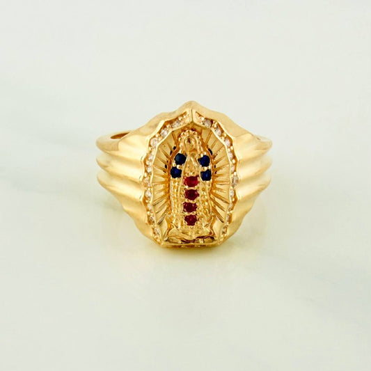 Anillo Virgen Guadalupe 4.35 g / T6 3/4 Oro Amarillo 18K