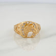 Anillo Herradura Caballo 5.5 g / T9 3/4 Oro Amarillo 18K