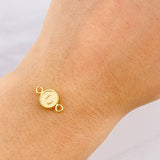 Herraje Circulo Letra D 0.4g / 1/2 in Oro Amarillo 18K