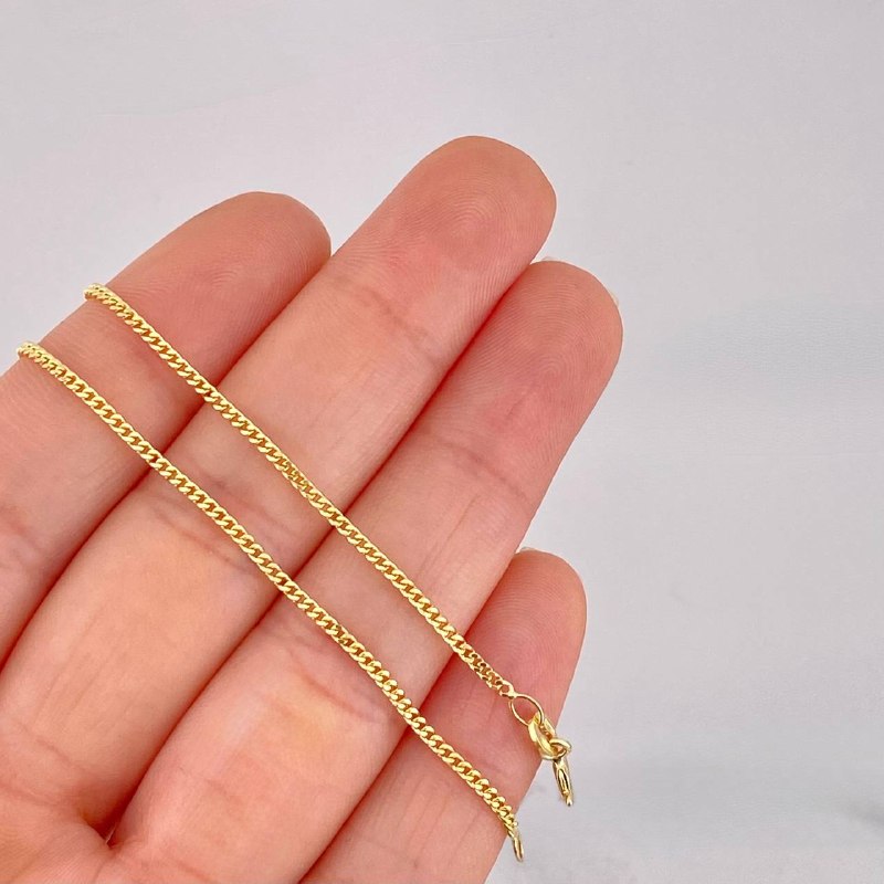 Mini Cubana Chain 4.75g / 20 in / 1.47mm Yellow Gold 18K