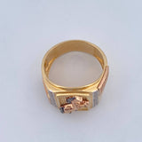 Anillo Caballo 9.25gr / T10 1/2 / Tres Oros 18K &