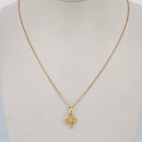 Set Cadena y Dije Veneciana+Libelula 1.25gr / 15 1/2 in / 0.43mm Oro Amarillo 18K $