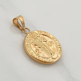 Dije San Benito 1.35gr / 1 in / Oro Amarillo 18K &