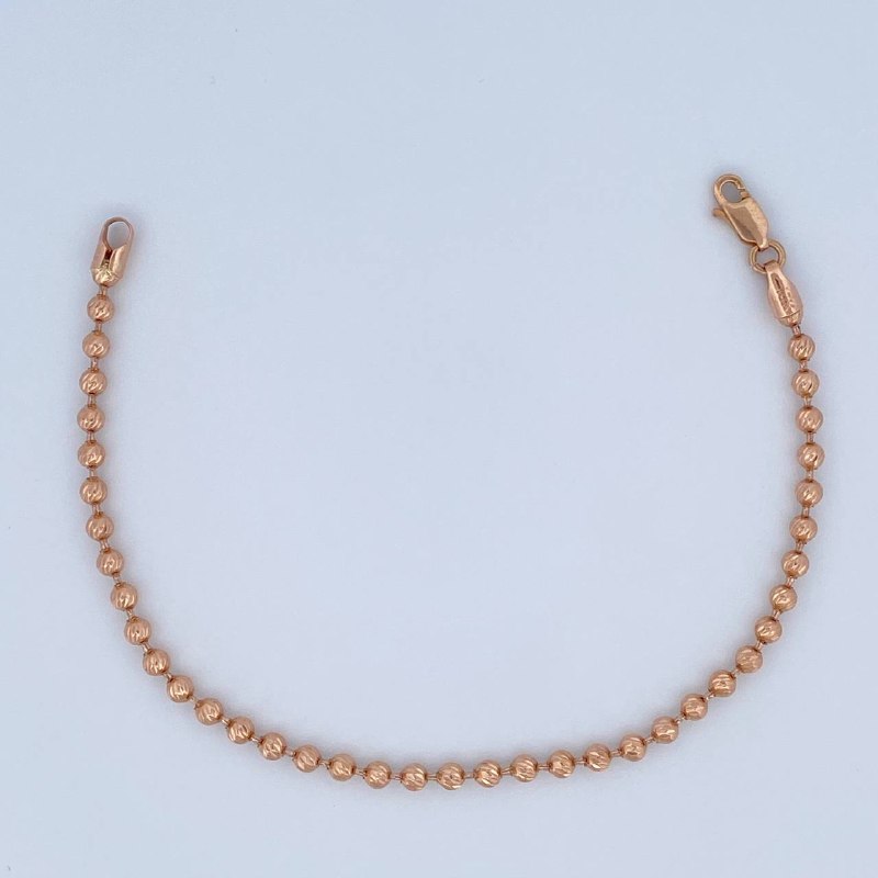 Military Bracelet 5.45gr / 19cm / 18K Rose Gold &