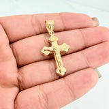 Dije Cruz Cristo 1.4 g / 1 1/2 in Oro Amarillo 18K