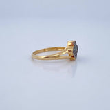 Anillo Trebol Doble Linea 2.65gr / T7 1/2 / Oro Amarillo 18K $