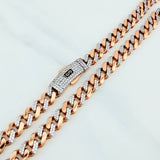 Cadena Cubana 29.4 g / 24 1/4 in / 6.5 mm Oro Rosa 18K
