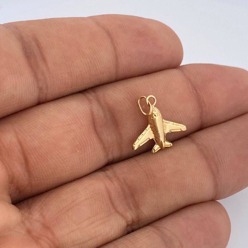 Pendant Airplane 0.45gr / 3/4 in / 18K Gold