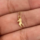 Dije Oso Manito Arriba 0.2gr / 1/2 in / Oro Amarillo 18K &