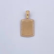 Dije Placa 2.65gr / 2.6cm / Oro 18K $