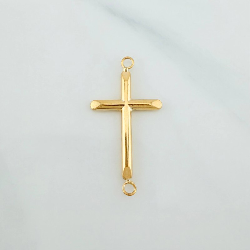 Charm Cross 0.8 g / 1 1/4 in Yellow Gold 18K