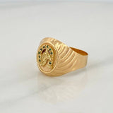 Anillo Herradura Caballo 3.95 g / T11 1/2 Oro Amarillo 18K