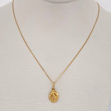 Venetian Chain and Pendant Set + Virgin of Carmen 1.85gr / 18K Gold $