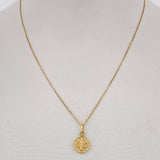 Venetian Chain and Pendant Set + San Benito 1.4gr / 18K Yellow Gold $