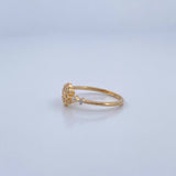Anillo Copo De Nieve 1.55gr / T4 3/4 / Oro 18K &