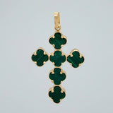 Dije Cruz Trebol 2.55gr / 1 1/2 in / Oro Amarillo Nac.Esp. 18K $