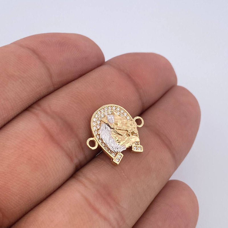 Charm Horseshoe Horse 2.15gr / 0.7in / 18K Gold &
