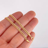 Cuban Links Bracelet 1.6g / 7 3/4 in / 3.2mm Yellow Gold 18K