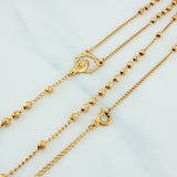 Miraculous Virgin Rosary 7.95 g / 23 1/4 in / 1.6 mm 18K Yellow Gold