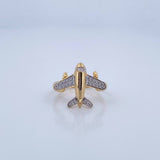 Airplane Ring 2.25gr / Size 6 / 18K Gold &