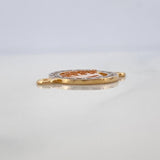 Herraje Corona 1.7 g / 3/4 in Tres Oros 18K