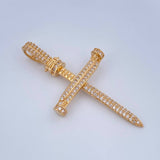 Pendant Nail Cross 4.1gr / 1.8in / 18K Gold $