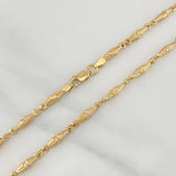 Rustic Dubai Chain 9.7 g / 20 1/4 in / 3 mm 18K Yellow Gold