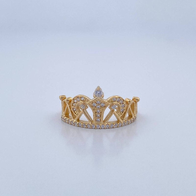 Crown Ring 2.85gr / Size 7 / 18K Gold &