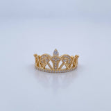 Crown Ring 2.85gr / Size 7 / 18K Gold &
