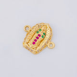 Charm Virgin of Guadalupe 1.15g / 1/2 in 18K Yellow Gold