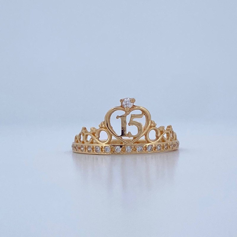 Tiara Ring 15s 1.7gr / Size 6 1/2 / 18K Gold