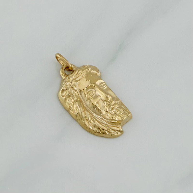 Dije Rostro Cristo 2.4 g / 1 1/4 in Oro Amarillo 18K