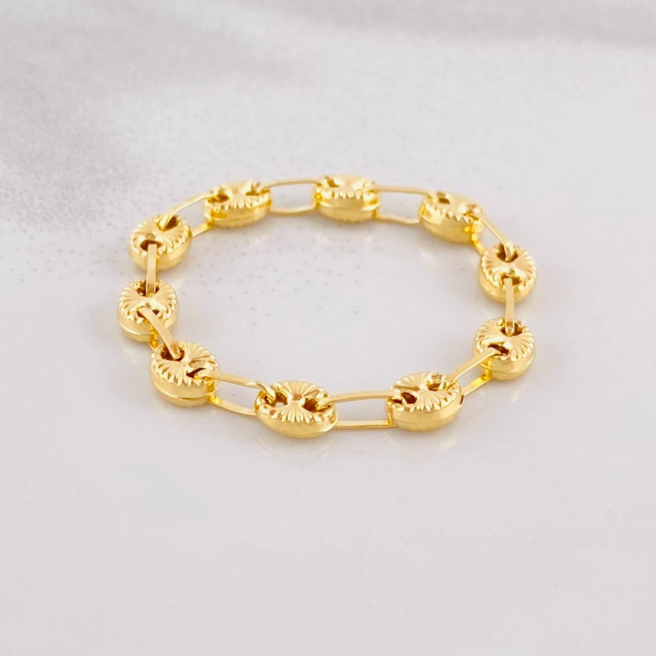 Anillo GC Diamantado 1g / T10 1/4 Oro Amarillo 18K