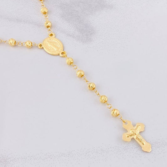 Miraculous Virgin Rosary 10g / 24 in / 4mm Yellow Gold 18K