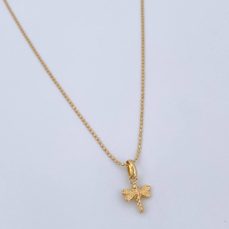 Military Chain and Pendant Set + Dragonfly 1.7gr / 18K Gold $