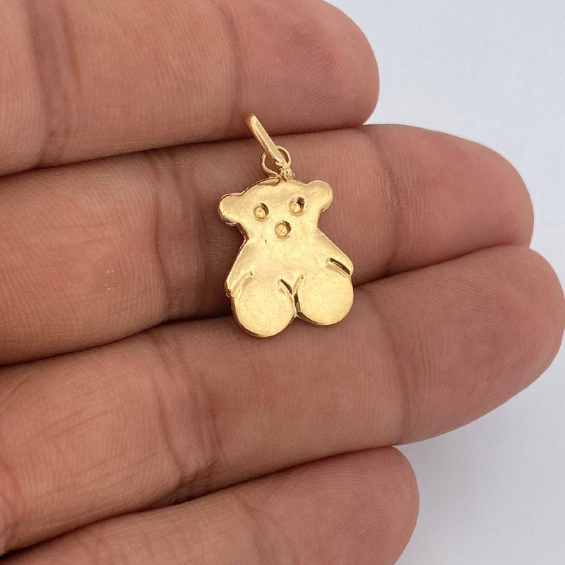 Dije Oso 1.1gr / 1 in / Oro Amarillo 18K &