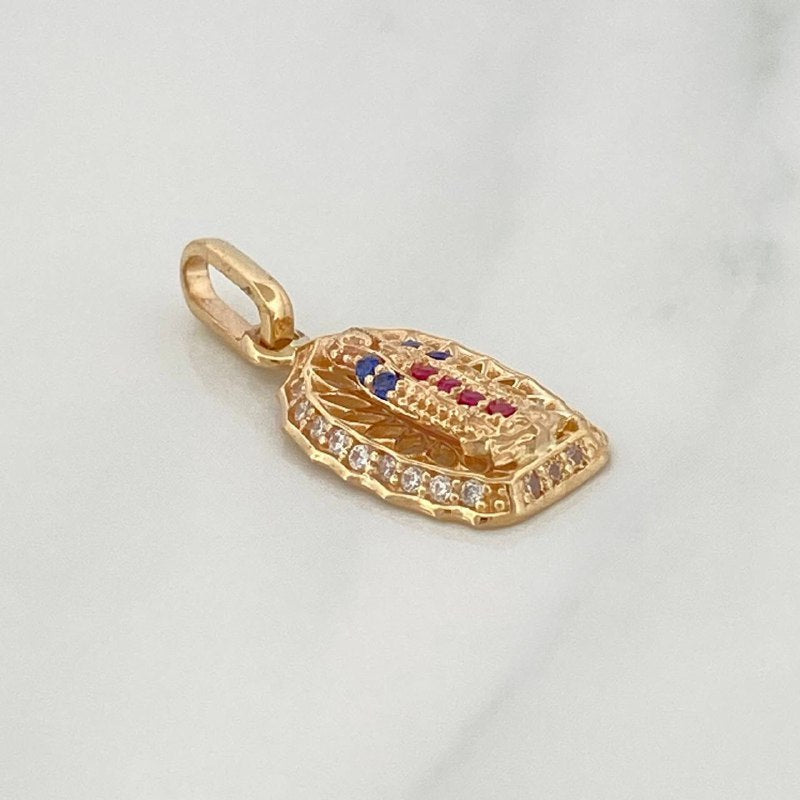 Dije Virgen Guadalupe 1.2 g / 3/4 in Oro Amarillo 18K